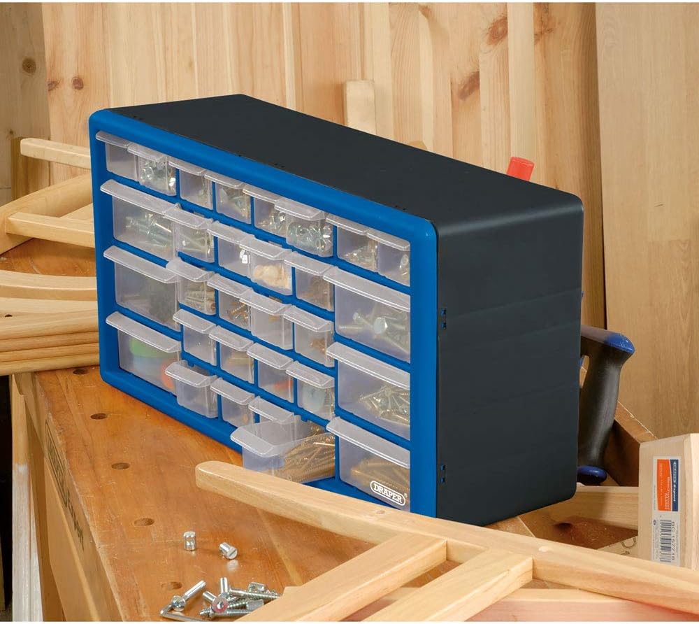 Draper 12015 Organizer, 30 Fächer Organizer Schrank Einzelbett 500mm x 160mm x 255mm, Organizer Schr