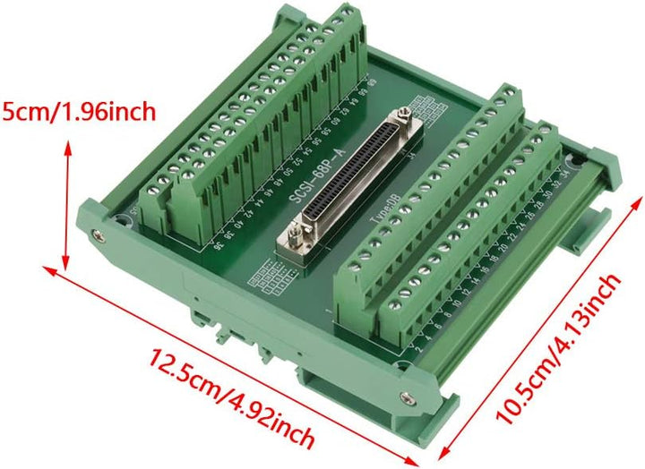 SCSI-68P-A Buchse Breakout Board Terminal Modul