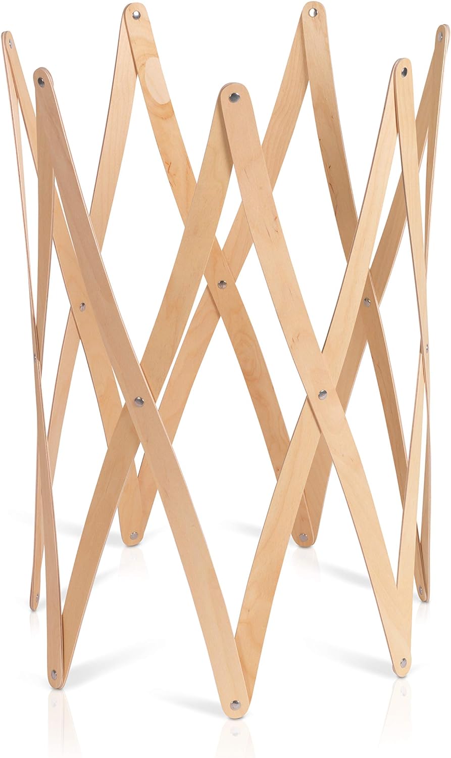 Marie Pi, Wäschesammler, grössenverstellbar, Holz Gestell natur, Wäschesack schwarz Natur/Schwarz, N