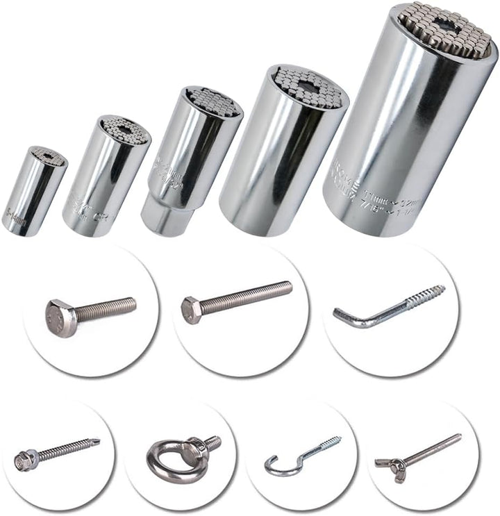 BE-TOOL Steckschlüssel-Universal-Steckschlüssel-Set, Bohrmaschinen-Adapter, selbstjustierende Kombin