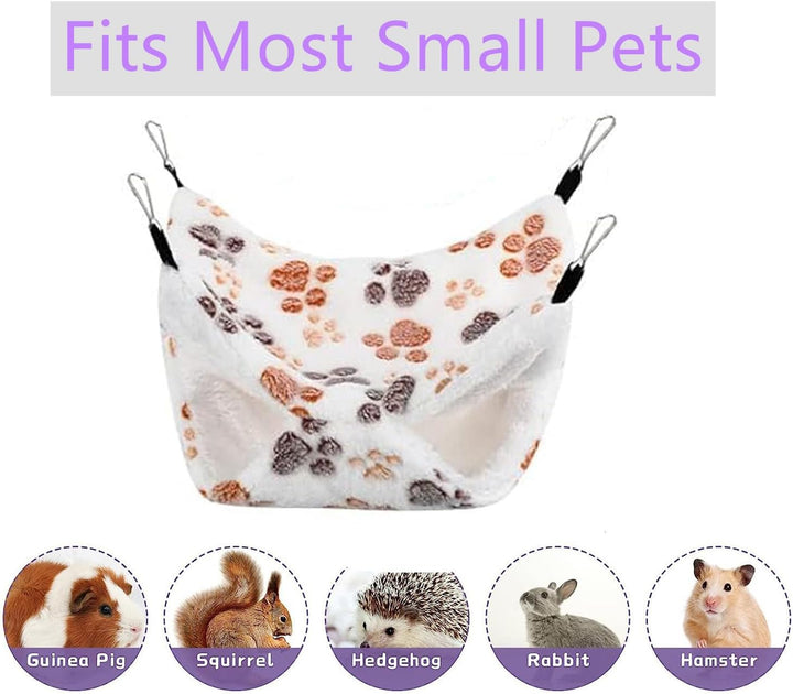 Jinavoty 4 Pcs Meerschweinchen Ratte Hängematte für Käfig, Kleintier Hängematte Frettchen Hängematte