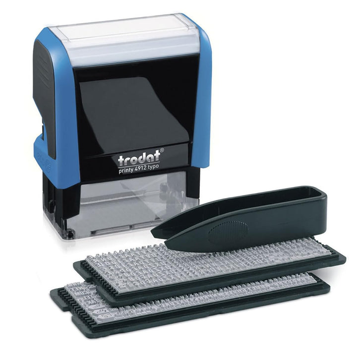 trodat® Stempel-Set Printy 4912 Typo - max. 4 Zeilen, 47 x 18 mm, zum Selbersetzen