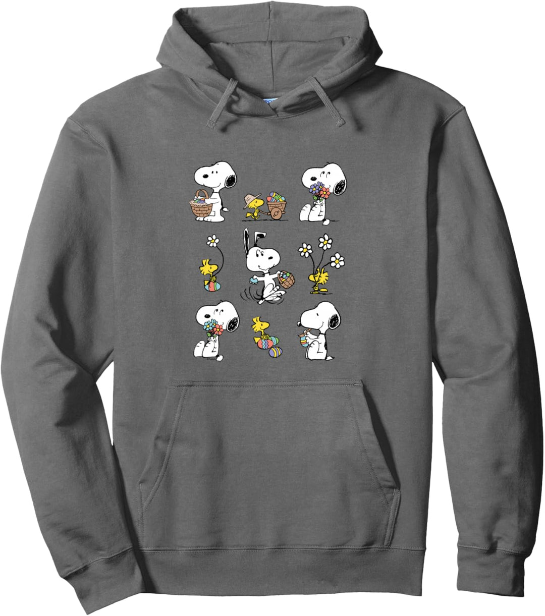 Peanuts Snoopy Woodstock Spring Muster Pullover Hoodie