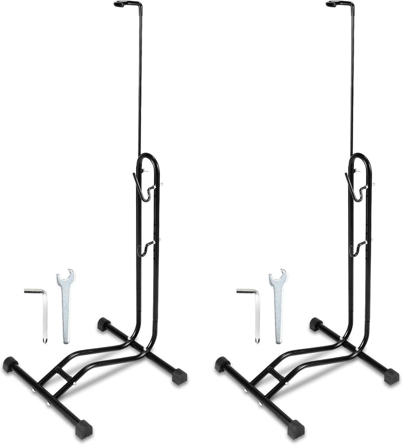 2 x Joparri 3 in 1 Fahrradständer Boden 20 bis 27.5 Zoll, Fahrräder Wartungsständer waagerecht und s