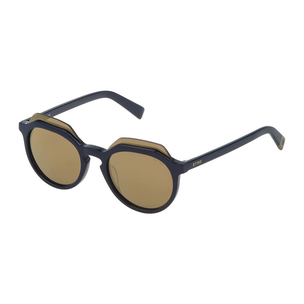 Sting Unisex SST19749991G Sonnenbrille, Shiny Dark Blue, 49/20/140