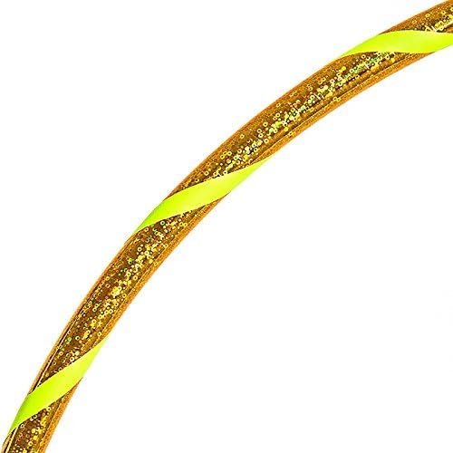 Glamour Hula Hoop Reifen Ø60/70/80/90/100cm Gelb Ø60cm, Gelb Ø60cm