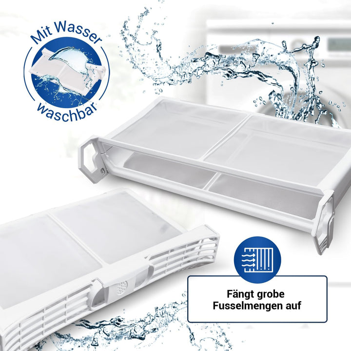 VIOKS Filtertasche Flusensieb Ersatz für Bosch Siemеns 650474 00650474 Sieb Filter - Flusenfilter In