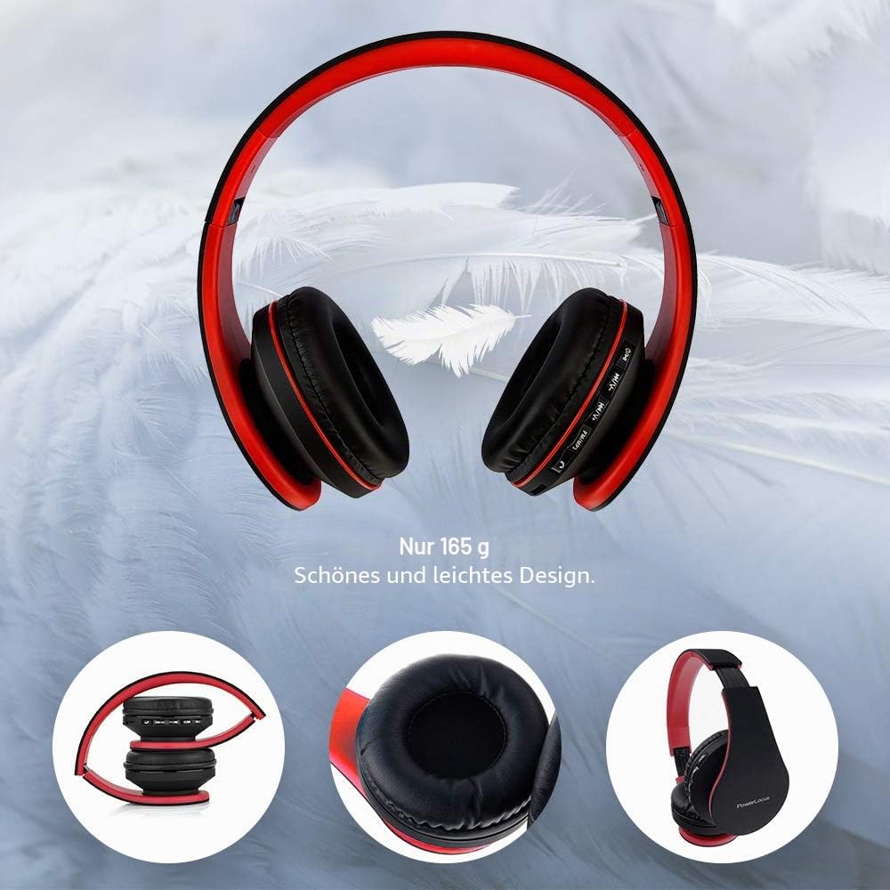 PowerLocus P1 Bluetooth Kopfhörer Kabellos, Wireless 5.0 Bluetooth Kopfhörer Over-Ear, Over Ear Kopf
