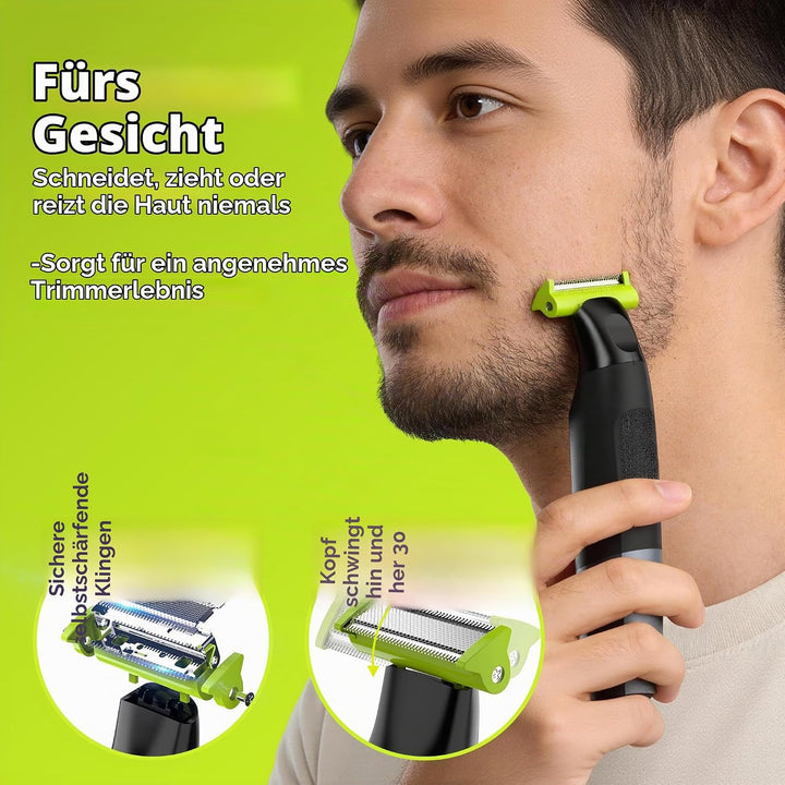 Intimrasierer Mann, All-in-1 Körperrasiere für Herren, USB-C Professioneller Body Trimmer Wasserdich
