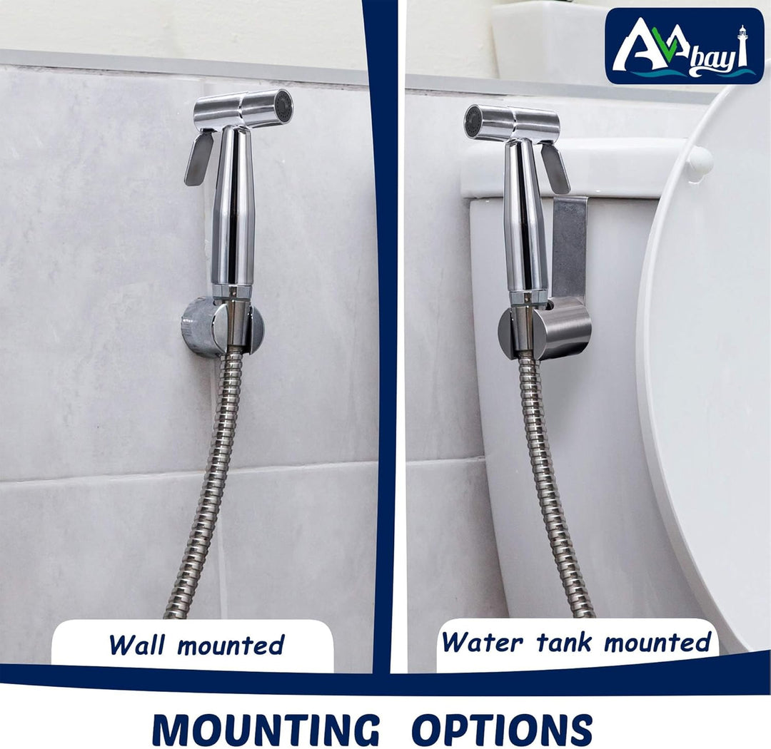 AVAbay Sprühkopf-Halter, Hand-Bidet-Halterung für Toilette, Shattaf-Aufhänger, Haken, Befestigung, T