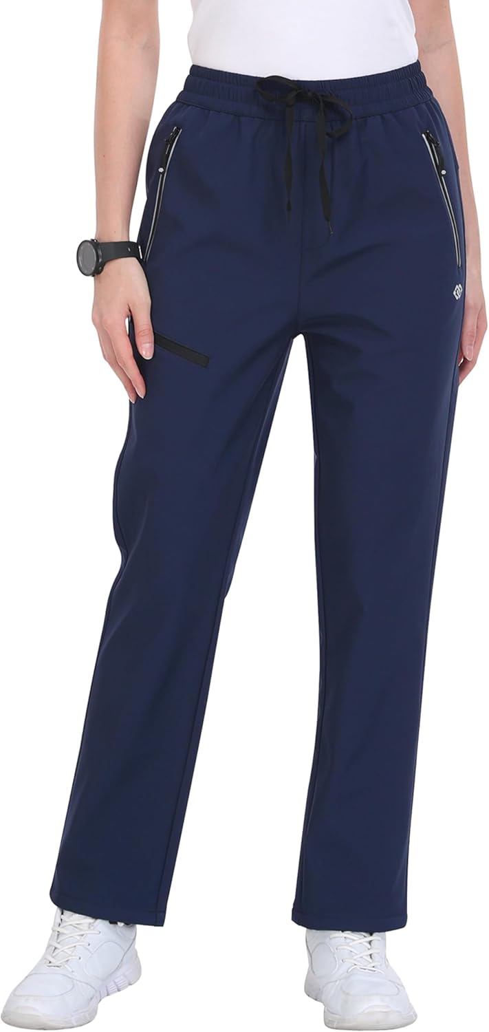 MoFiz Damen Wanderhose Skihose Softshellhose Outdoorhose Thermohose Winddichte Berghose Arbeitshose