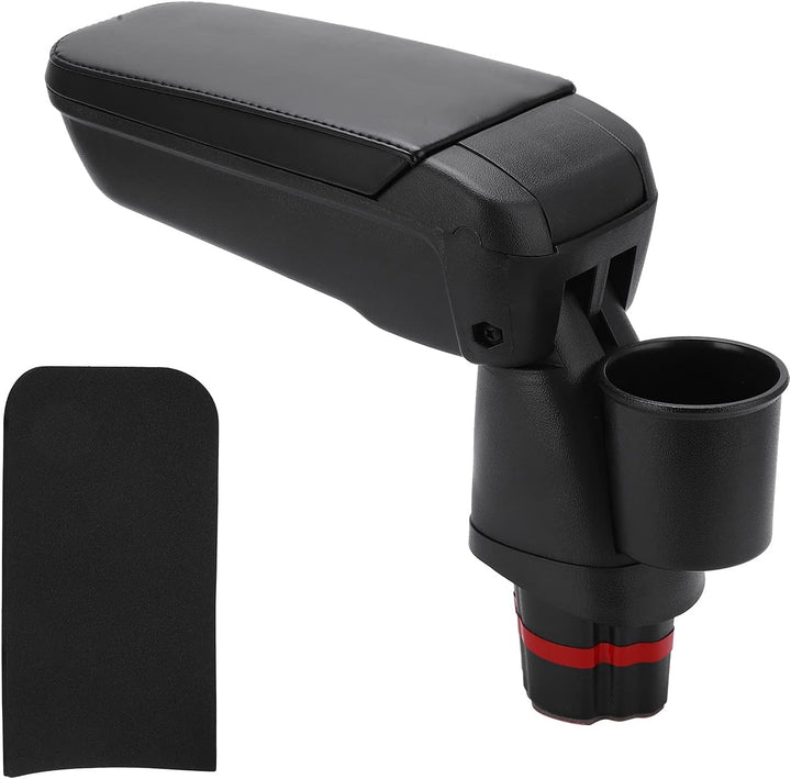 Mittelarmlehne Box, mit Ersatz ABS Kunstleder Getränkehalter für Smart Fortwo Forfour 453