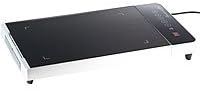 Rosenstein & Söhne Ceran Grill: Tisch-Glasgrill mit Touchpad und Timer, 800 W, bis 300 °C (Glaskeram