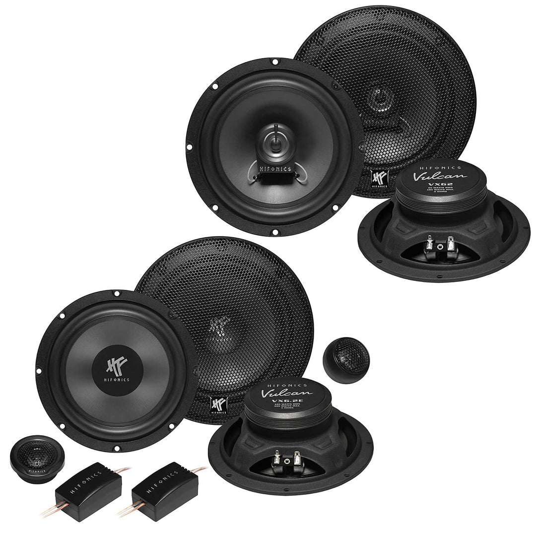 Mediadox Front/Heck 16,5cm/165mm Auto Lautsprecher/Boxen/Speaker Komplett-Set von Hifonics kompatibe