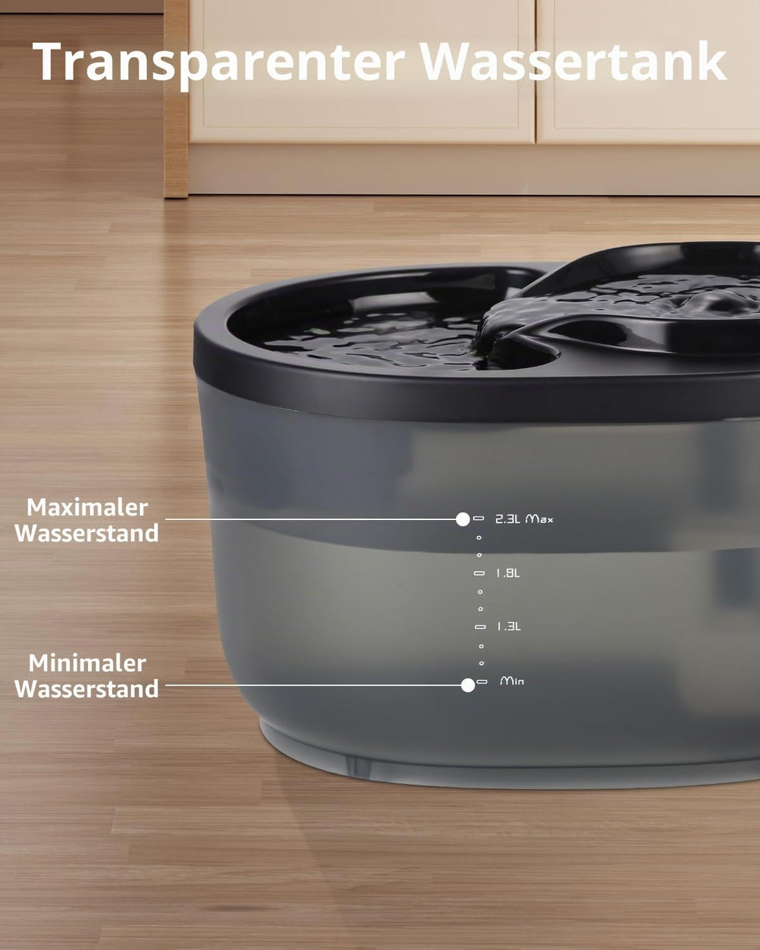 Trinkbrunnen für Katze Katzenbrunnen,Ultra Silent 2.5L Katze Trinkbrunnen mit energieeffizienter Pum