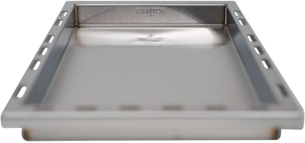 SANTOS einsetzbare Grillpfanne/Einsatzpfanne - Edelstahl Plancha - 32,7x44,9x4cm - für versch Napole