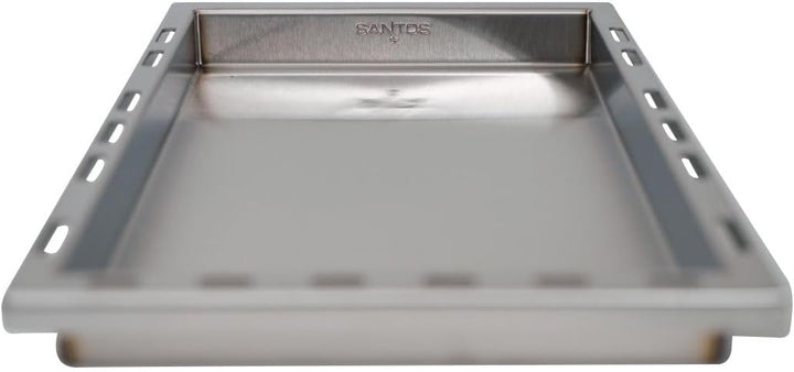 SANTOS einsetzbare Grillpfanne/Einsatzpfanne - Edelstahl Plancha - 32,7x44,9x4cm - für versch Napole