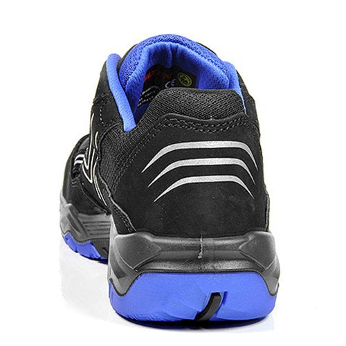 ELTEN Sicherheitsschuhe AMBITION blue Low ESD S1, Herren, sportlich, leicht, schwarz/blau, Stahlkapp
