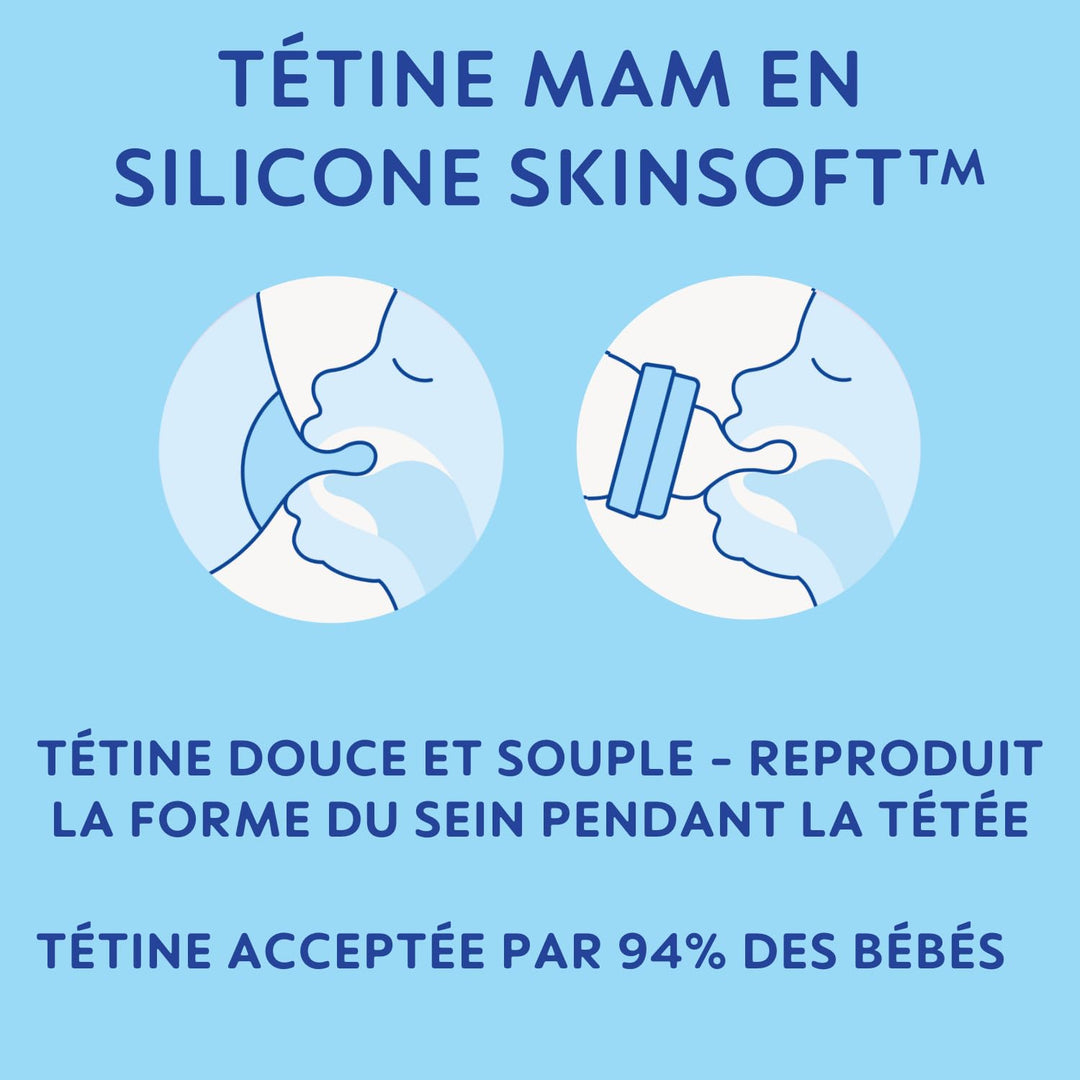 MAM Easy Active 6 Monate und älter, Farbe Sand (330 ml), mit Silikonsauger, ultraschneller X-Geschwi