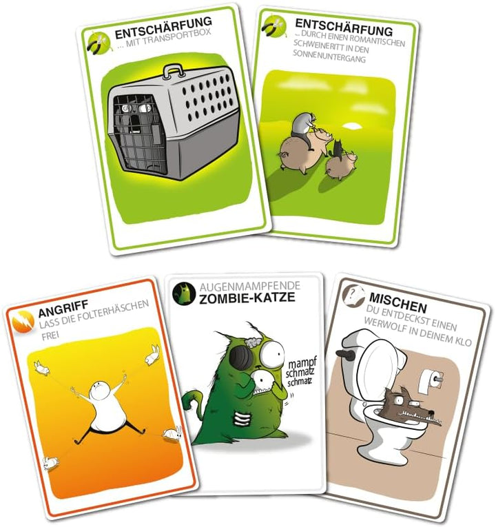 Exploding Kittens, Exploding Kittens: NSFW Edition (Auflage 2024), Grundspiel, Partyspiel, Version f