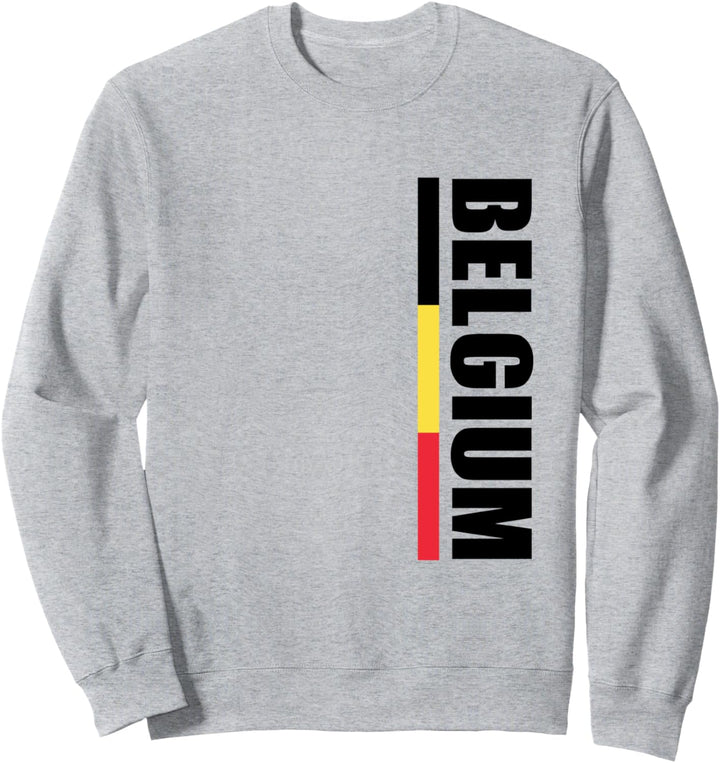 Belgium Pride Nederlands Souvenir Vertical Belgian Flag Sweatshirt