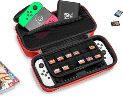 tomtoc Tasche Case für Nintendo Switch / Switch OLED Modell, Hard Tragetasche für Switch Konsole, 24