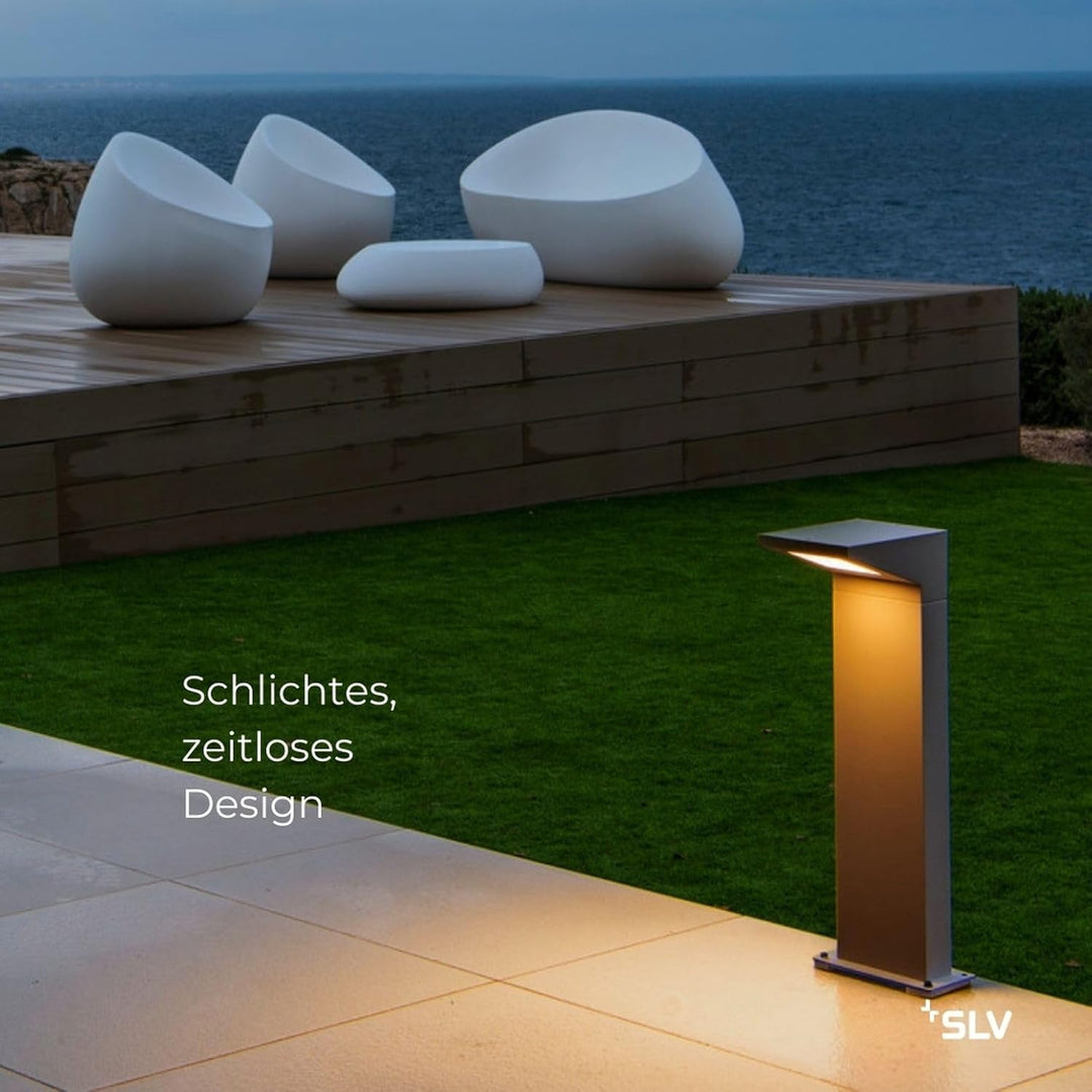 SLV LED Aussenleuchte IPERI 50 | Design Aussen-Standleuchte, stilvolle Aussenbeleuchtung | Outdoor L