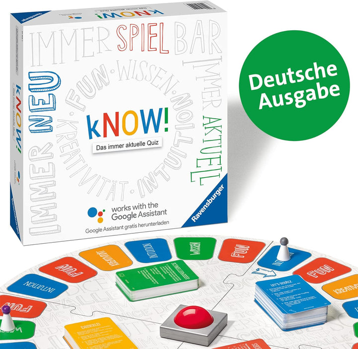 Ravensburger 27252 Gesellschaftsspiel – kNOW! ohne Google Home Mini, ohne Google Home Mini