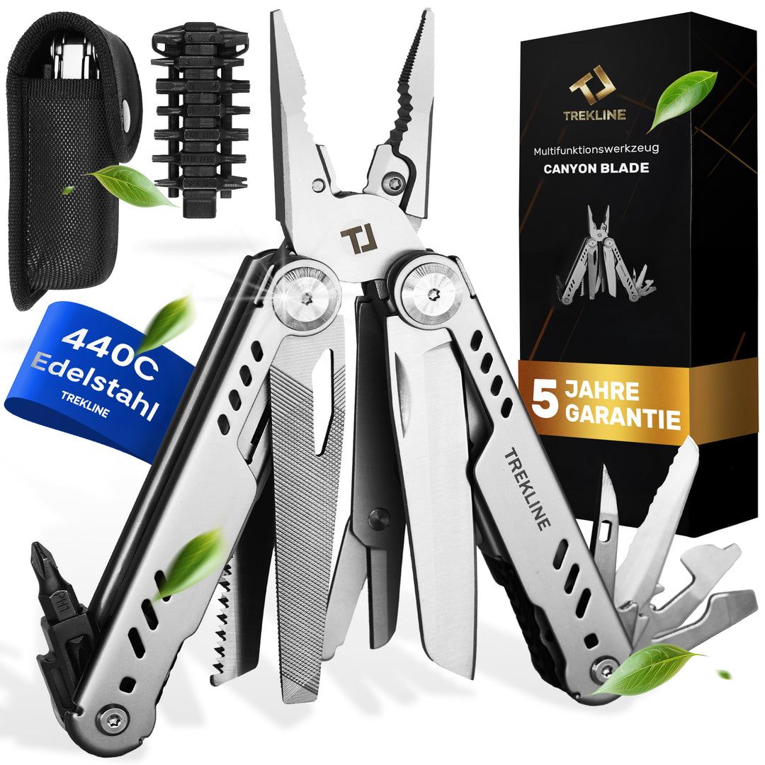 Premium Multitool Werkzeug [rostfreier Edelstahl] Survival Multifunktionsmesser perfektes Camping Zu