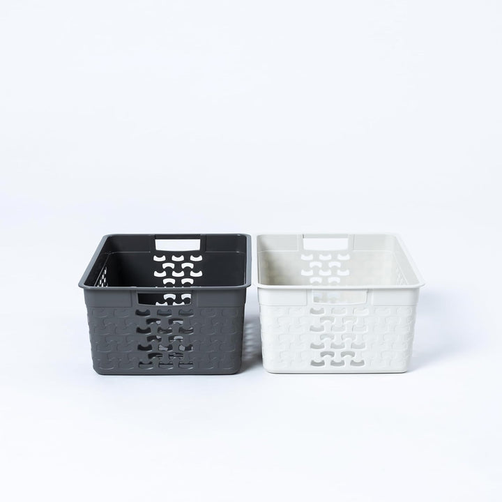 BranQ - Home essential Universeller, multifunktionaler, Aufbewahrungskorb in Cotton Design, BPA-frei