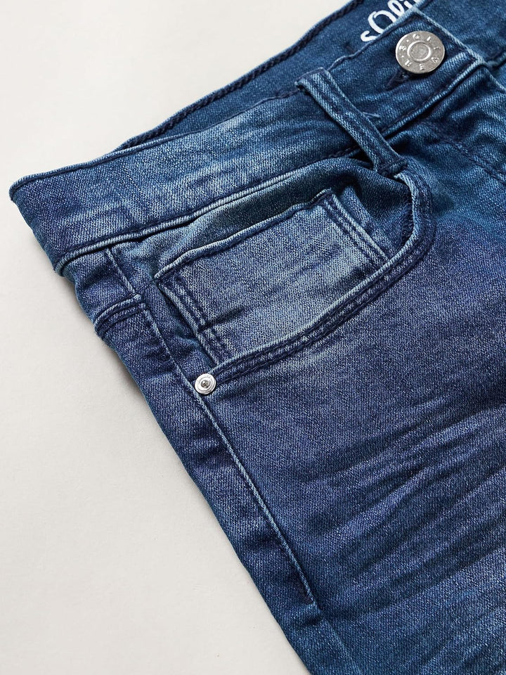 s.Oliver Mädchen Ankle Jeans, Straight Leg 170 Slim Blau 57z2, 170 Slim Blau 57z2