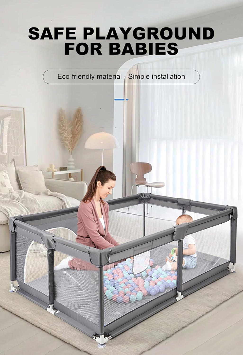 Grosse Baby Laufgitter Kleinkind Aktivitätszentrum Kinderspielgitter Kleinkind Zaun Baby Spielplatz