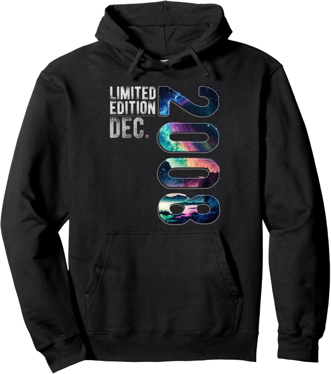 Limited Edition 2008 Polar Lights December Birthday Month Pullover Hoodie