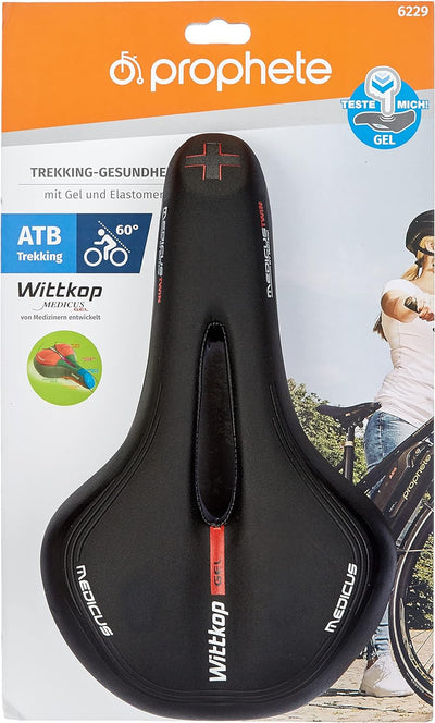 Prophete Wittkop Medicus Twin Sattel | Trekkingsattel | Fahrradsattel | Geleinlage und Elastomerdämp