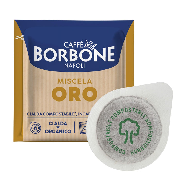 Kaffeepads 44 mm, Caffè Borbone, Miscela Oro-Mischung, Stückzahl: 50, 100, 200, 300, 400, 500 50 Ori