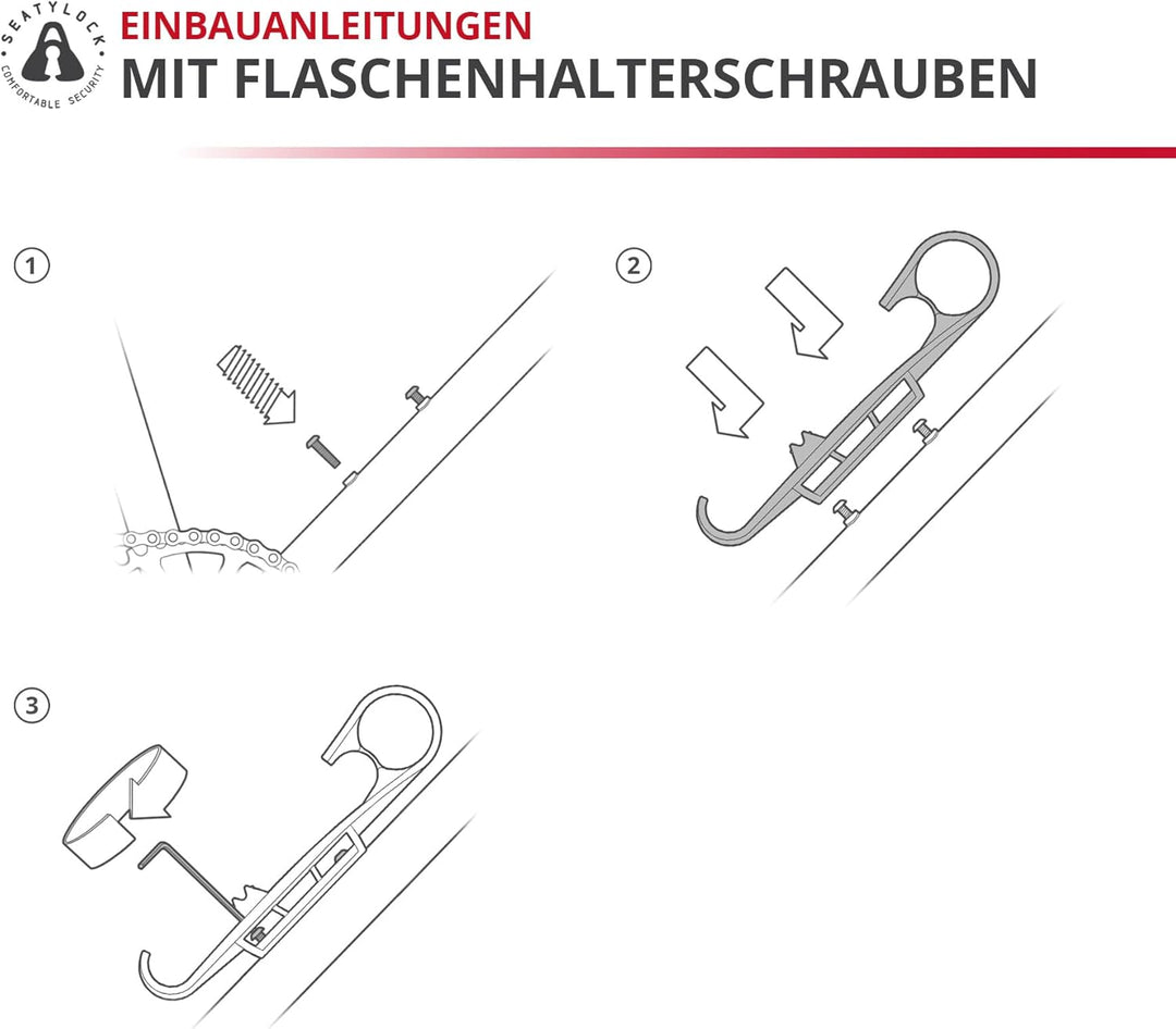 FoldyLock Elite Fahrradschlosshalterung Tragetasche – ultraleichte Halterung für FoldyLock Elite Kla