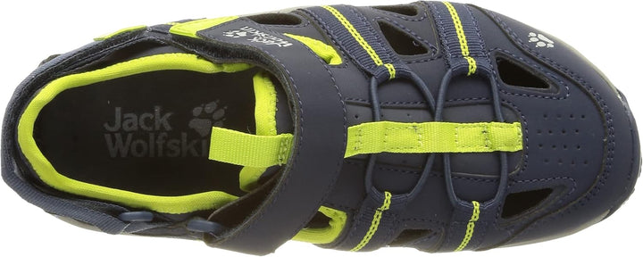 Jack Wolfskin Unisex Kinder Sun Climber K Sandale 31 EU Blue Lime, 31 EU Blue Lime
