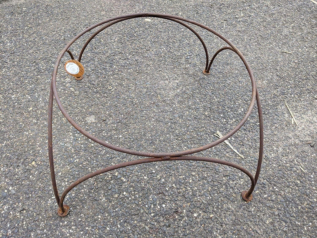 Edelrost Gartenstander für Feuerschale Pflanzschale Gartendeko aus Metall Rost (031976-1:D48H28cm),