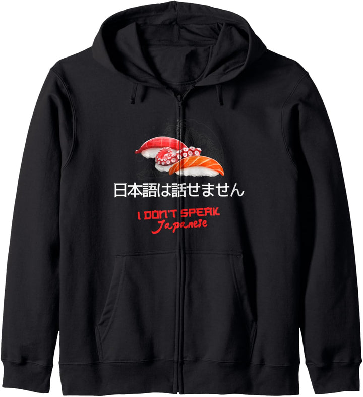 Ich spreche kein Japanisch - japanisches Kanji-Sushi Kapuzenjacke