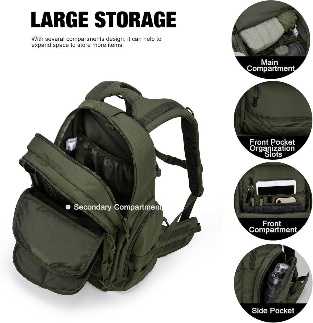 Mardingtop 25L/28L/40L Militär Rucksack Herren Arbeit für Taktischer Assault Wandern Reisen Outdoor