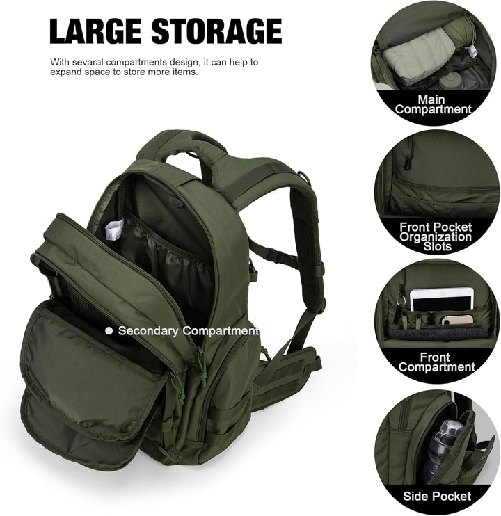 Mardingtop 25L/28L/40L Militär Rucksack Herren Arbeit für Taktischer Assault Wandern Reisen Outdoor