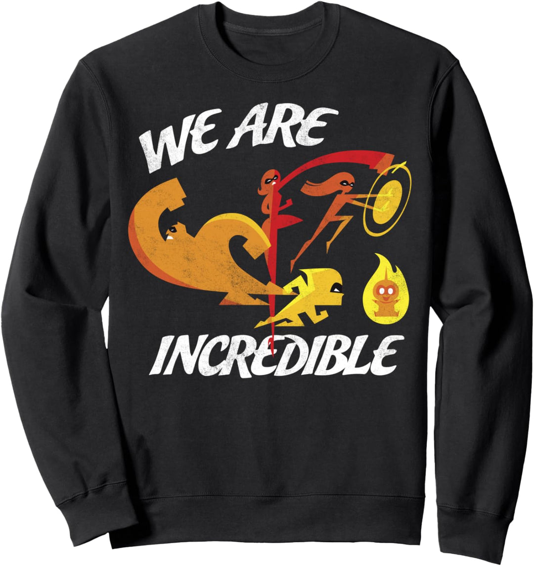 Disney Pixar Incredibles Retro Family Group Shot Sweatshirt