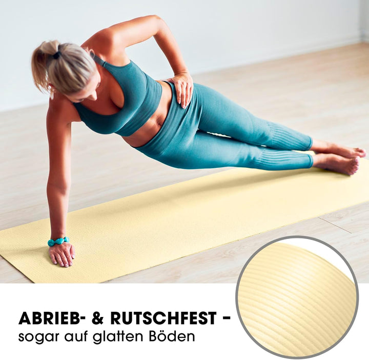 #DoYourFitness Fitnessmatte rutschfest | 183x61cm oder XXL 190x100cm | 0,8-2cm hoch | Gelenkschonend