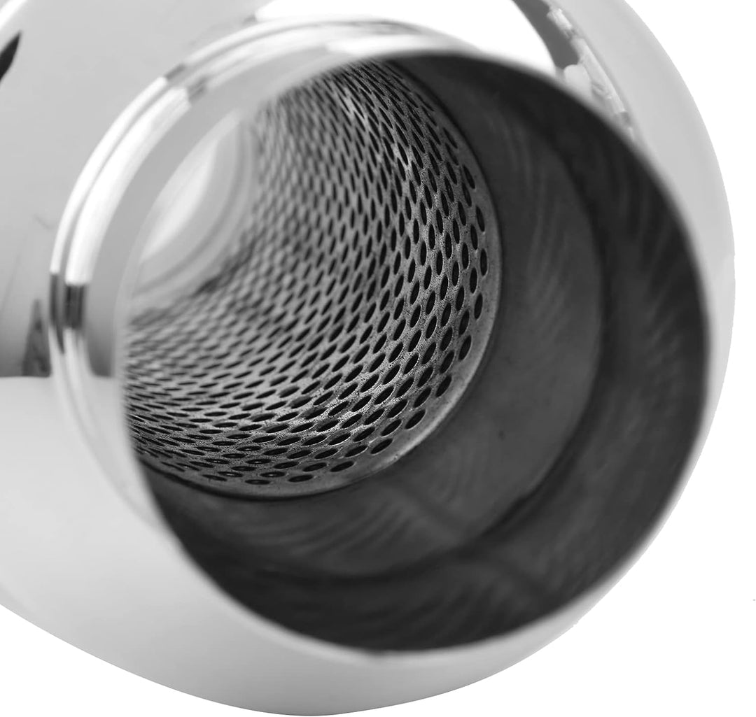 Universal Auto Auspuff Schalldämpfer Auspuff 2,5 Zoll Straight Through Edelstahl Schalldämpfer Baumw