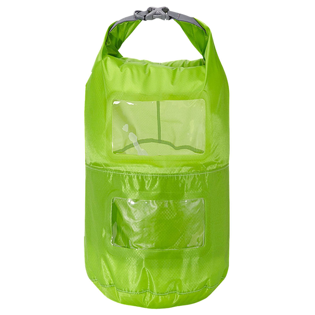 Trekmates Packsack 15L Seesack 2 Packfächer Packbeutel mit Sichtfenster Dry Bag