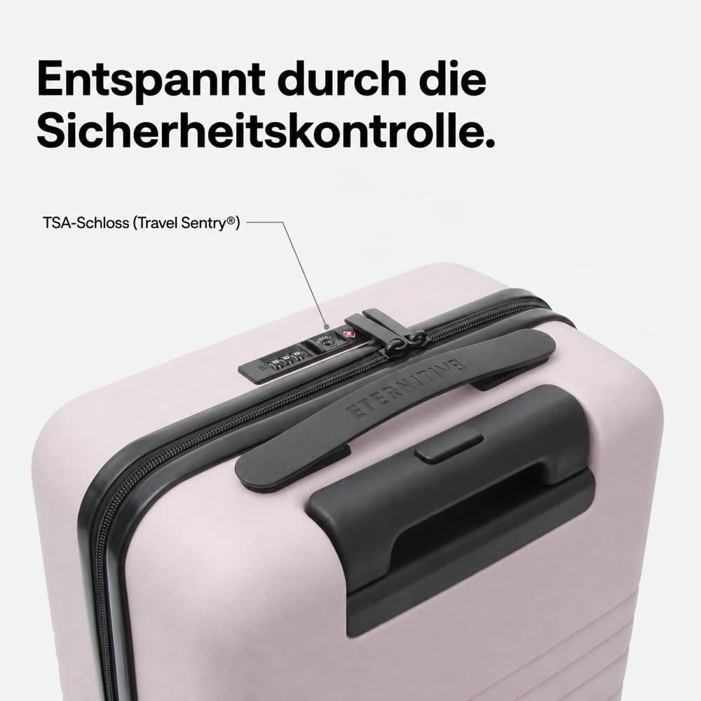 ETERNITIVE E3 Pro Kofferset 2-teilig Handgepäck + L Hartschale PC Pink | Handgepäck 33 L + Large 97