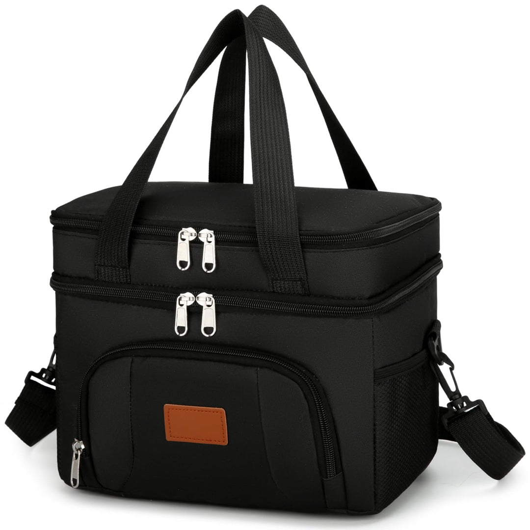JANSBEN Kühltasche Klein Faltbar für 12 Dosen, Lunchtasche Isoliertasche mit 6 Fächern, Thermotasche