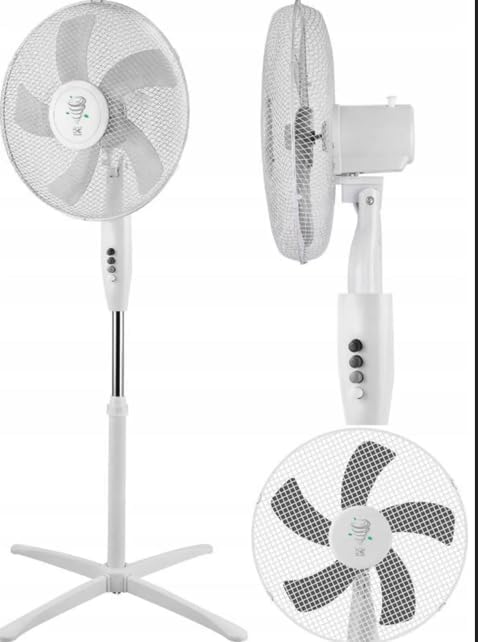 KALORIK Standventilator VT1081, 40 cm Durchmesser, 5-Flügel-Technologie, 3 Geschwindigkeitsstufen, O