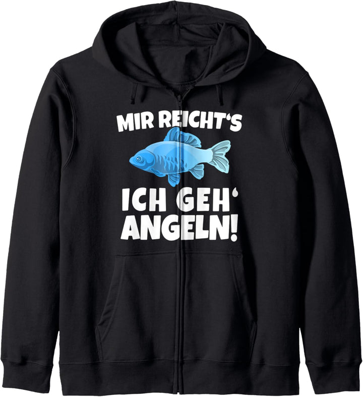 Mir Reicht's Ich Geh Angeln Fischer Angler Kapuzenjacke