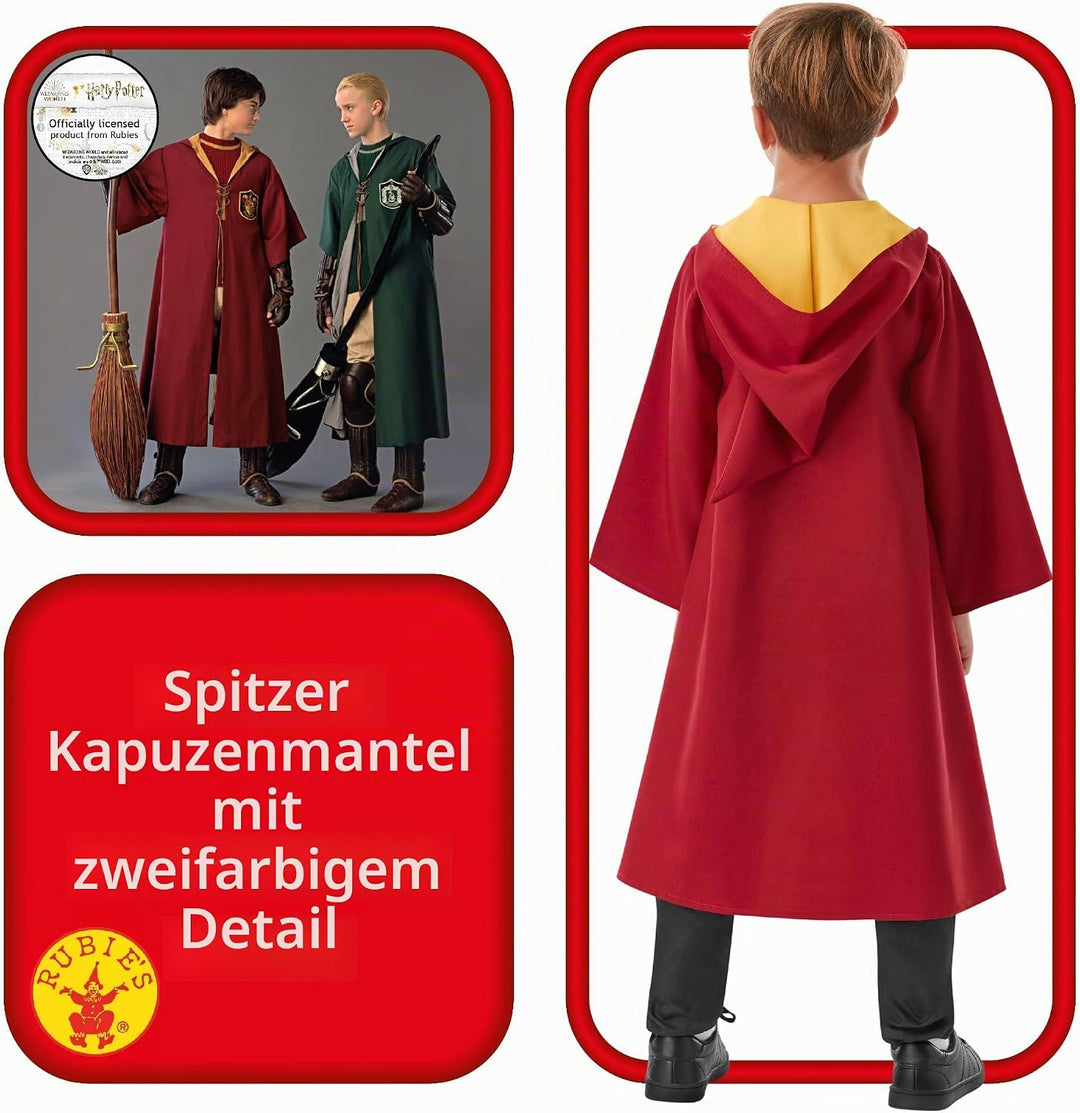 RUBIE'S 3006939-10000 Harry Potter Batman Kostüm, Unisex-Kinder, rot, 9-10 Jahre 9-10 Jahre Rot, 9-1